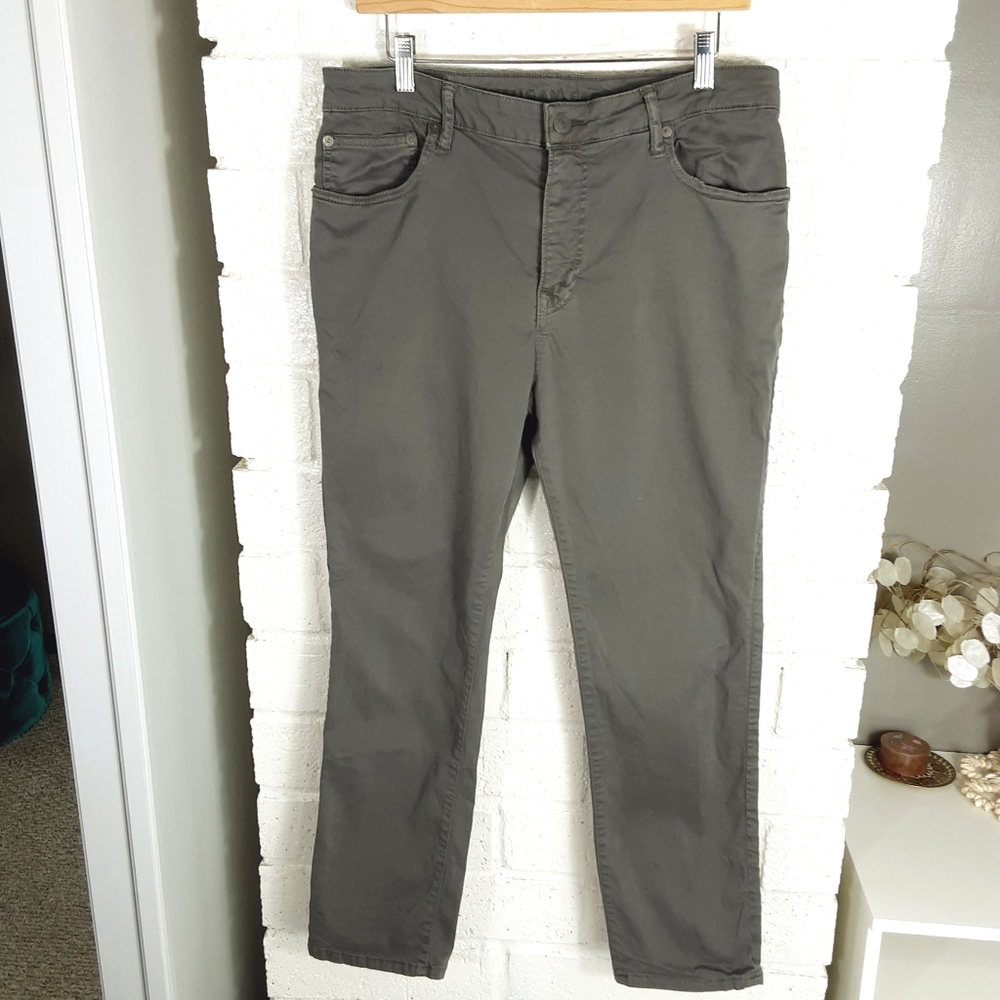American Eagle Outfitters Gray Flex Slim Straight Pants Men's Size 34